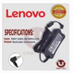 Chargeur LENOVO 19V 3.42A Connecteur 5.5mm x 2.5mm