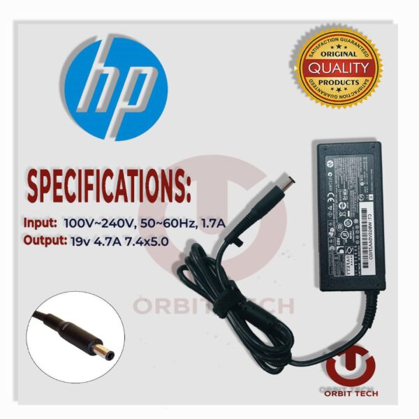 Chargeur HP 19V 4.7A Connecteur 7.4mm x 5.0mm