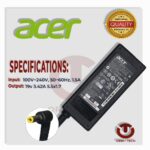 Chargeur ACER 19V 3.42A Connecteur 5.5mm x 1.7mm