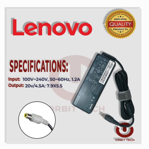 Chargeur LENOVO 20V 4.5A Connecteur 7.9mm x 5.5mm