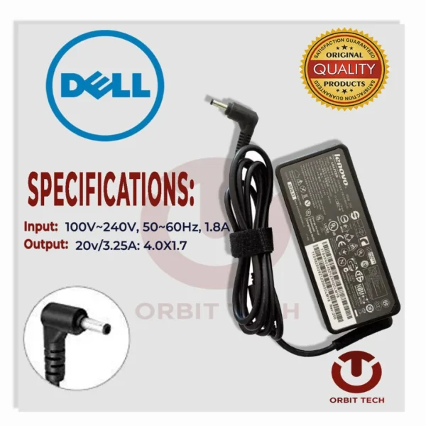 Chargeur DELL 20V 3.25A Connecteur 4.0mm x 1.7mm