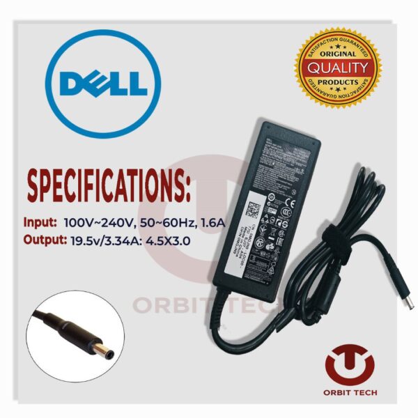 Chargeur DELL 19V 3.34A Connecteur 4.5mm x 3.0mm